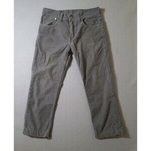 Levis 511 Slim Fit Corduroy Pants Mens 32x25 Olive Green Tan Cords Preppy Hemmed